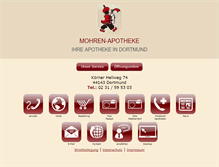 Tablet Screenshot of mohren-apotheke-dortmund.de